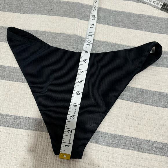 Beach Riot Ribbed Black Two Piece Bikini Swimsuit Size S/M - Picture 12 of 12